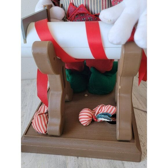 Santa's best 1994 goofy candy cane saw animated motionette Xmas - Picture 5 of 16